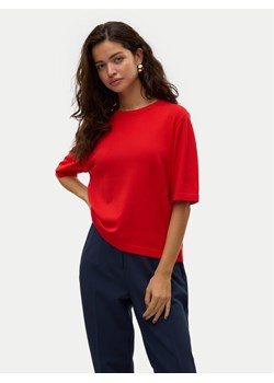 Vero Moda Sweter Silje 10320460 Czerwony Oversize ze sklepu MODIVO w kategorii Swetry damskie - zdjęcie 181157920