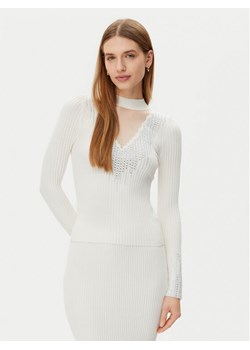 Guess Sweter W5RR15 Z2Y50 Écru Regular Fit ze sklepu MODIVO w kategorii Swetry damskie - zdjęcie 181157922
