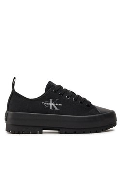 Calvin Klein Jeans Trampki Lugged Hybrid Laceup Ml Mtr YW0YW01505 Czarny ze sklepu MODIVO w kategorii Trampki damskie - zdjęcie 181158062