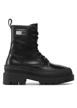 Tommy Jeans Botki Tjw Foxing Lace Up EN0EN02217 Czarny - id: 0000303034078 - marki Tommy Jeans - 181158150 Tommy Jeans Botki Tjw Foxing Lace Up EN0EN02217 Czarny ze sklepu MODIVO w kategorii Workery damskie - zdjęcie 181158150