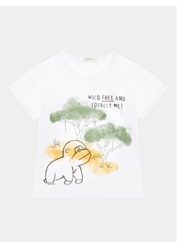 United Colors Of Benetton T-Shirt 3I1XA102V Biały Regular Fit ze sklepu MODIVO w kategorii Koszulki niemowlęce - zdjęcie 181158240