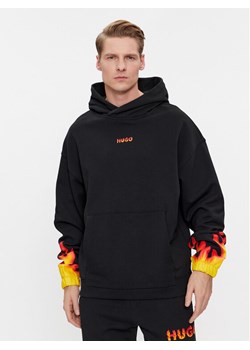 Hugo Bluza Droma 50504815 Czarny Oversize ze sklepu MODIVO w kategorii Bluzy męskie - zdjęcie 181158310
