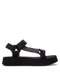 Calvin Klein Jeans Sandały Sandal Velcro Webbing Dc YW0YW01353 Czarny ze sklepu MODIVO w kategorii Sandały damskie - zdjęcie 181158463