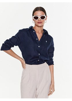 Polo Ralph Lauren Koszula 211920516007 Granatowy Relaxed Fit ze sklepu MODIVO w kategorii Koszule damskie - zdjęcie 181158484