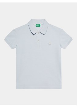 United Colors Of Benetton Polo 3089C300Q Błękitny Regular Fit ze sklepu MODIVO w kategorii T-shirty chłopięce - zdjęcie 181158734