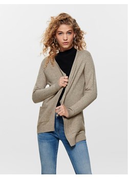 ONLY Kardigan Lesly 15174274 Beżowy Regular Fit ze sklepu MODIVO w kategorii Swetry damskie - zdjęcie 181158792
