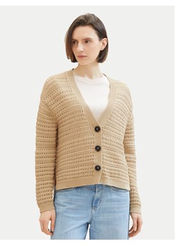 Tom Tailor Kardigan 1041213 Beżowy Loose Fit ze sklepu MODIVO w kategorii Swetry damskie - zdjęcie 181158810