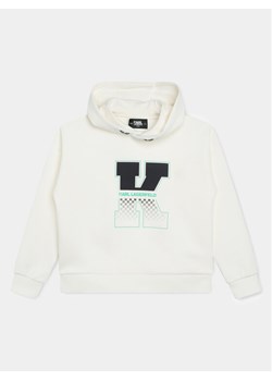 Karl Lagerfeld Kids Bluza Z30045 D Biały Regular Fit ze sklepu MODIVO w kategorii Bluzy chłopięce - zdjęcie 181158864