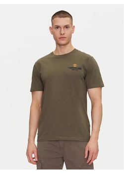 Timberland T-Shirt TB0A2G8S Zielony Regular Fit ze sklepu MODIVO w kategorii T-shirty męskie - zdjęcie 181159014