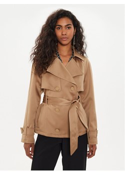 Guess Trencz Andrea W4YL17 WFJ02 Brązowy Regular Fit ze sklepu MODIVO w kategorii Płaszcze damskie - zdjęcie 181159080