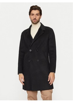 Guess Płaszcz wełniany M4BL47 WGJU2 Czarny Regular Fit - id: 0000304233760 - marki Guess - 181159163 Guess Płaszcz wełniany M4BL47 WGJU2 Czarny Regular Fit ze sklepu MODIVO w kategorii Płaszcze męskie - zdjęcie 181159163