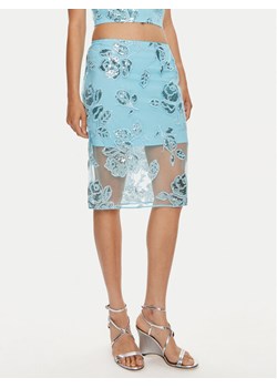 ROTATE Spódnica ołówkowa Dula 1125722963 Niebieski Slim Fit ze sklepu MODIVO w kategorii Spódnice - zdjęcie 181159293
