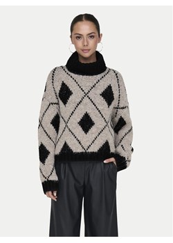 JDY Golf Zoey 15330718 Beżowy Loose Fit ze sklepu MODIVO w kategorii Swetry damskie - zdjęcie 181159704