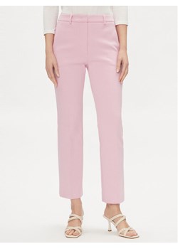 Weekend Max Mara Spodnie materiałowe Basco 2415781051 Różowy Straight Leg ze sklepu MODIVO w kategorii Spodnie damskie - zdjęcie 181159784