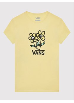 Vans T-Shirt Ground Level VN0A7RSG Żółty Regular Fit ze sklepu MODIVO w kategorii Bluzki dziewczęce - zdjęcie 181160034