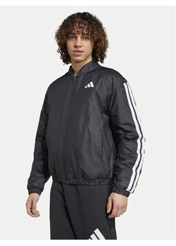 adidas Kurtka bomber Essentials 3-Stripes JD1294 Czarny Loose Fit ze sklepu MODIVO w kategorii Kurtki męskie - zdjęcie 181160100