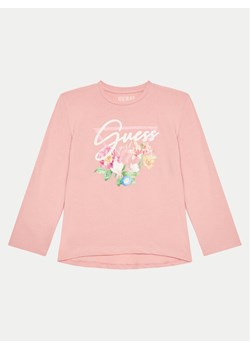 Guess Bluzka J4YI38 K6YW4 Różowy Regular Fit - id: 0000303925147 - marki Guess - 181160311 Guess Bluzka J4YI38 K6YW4 Różowy Regular Fit ze sklepu MODIVO w kategorii Bluzki dziewczęce - zdjęcie 181160311