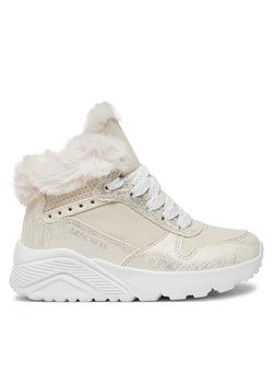 Skechers Botki Uno Lite - Comfurt Collar 310396L/NAT Écru ze sklepu MODIVO w kategorii Buty zimowe dziecięce - zdjęcie 181160341