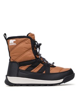 Sorel Śniegowce Whitney™ II Short Lace Wp NY3903-287 Brązowy ze sklepu MODIVO w kategorii Buty zimowe dziecięce - zdjęcie 181160500
