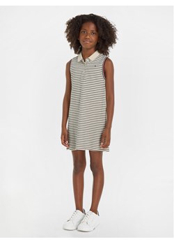 Tommy Hilfiger Sukienka letnia Classic KG0KG07980 Beżowy Regular Fit ze sklepu MODIVO w kategorii Sukienki dziewczęce - zdjęcie 181160610