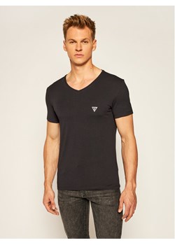 Guess T-Shirt U97M01 JR003 Czarny Slim Fit ze sklepu MODIVO w kategorii T-shirty męskie - zdjęcie 181160611