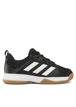 adidas Buty halowe Ligra 7 Kids FZ4681 Czarny ze sklepu MODIVO w kategorii Buty sportowe dziecięce - zdjęcie 181160842