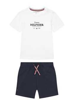 Tommy Hilfiger Komplet t-shirt i spodenki Monotype KN0KN02047 Granatowy Regular Fit ze sklepu MODIVO w kategorii Odzież dla niemowląt - zdjęcie 181161011