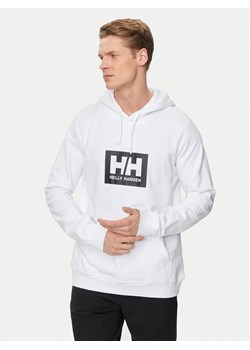 Helly Hansen Bluza Hh Box Hoodie 53289 Biały Regular Fit ze sklepu MODIVO w kategorii Bluzy męskie - zdjęcie 181161234