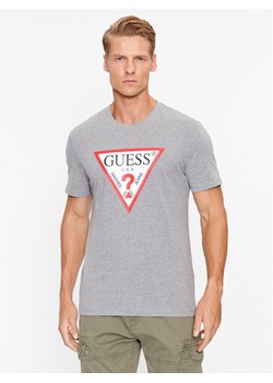 Guess T-Shirt M2YI71 I3Z14 Szary Slim Fit ze sklepu MODIVO w kategorii T-shirty męskie - zdjęcie 181161293