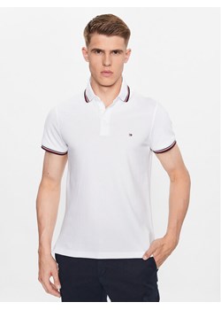 Tommy Hilfiger Polo 1985 MW0MW30750 Biały Slim Fit ze sklepu MODIVO w kategorii T-shirty męskie - zdjęcie 181161311