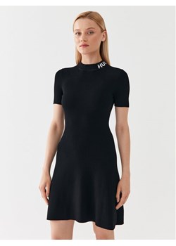 Hugo Sukienka dzianinowa Sarty 50495572 Czarny Slim Fit ze sklepu MODIVO w kategorii Sukienki - zdjęcie 181161344