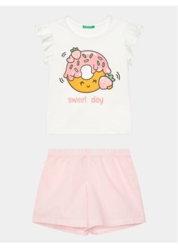 United Colors Of Benetton Piżama 30960P04R Biały Regular Fit ze sklepu MODIVO w kategorii Piżamy dziecięce - zdjęcie 181161374