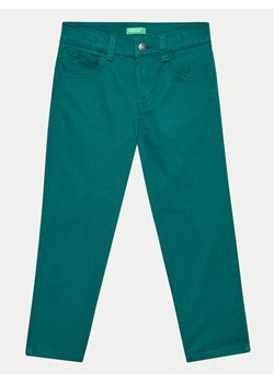 United Colors Of Benetton Spodnie materiałowe 4HM6GE009 Zielony Regular Fit ze sklepu MODIVO w kategorii Spodnie i półśpiochy - zdjęcie 181161661