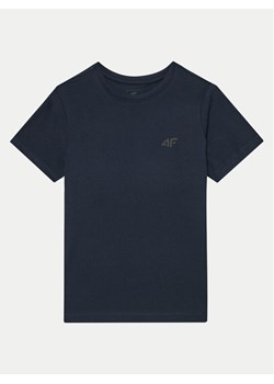 4F T-Shirt 4FJWMM00TTSHM1626 Granatowy Regular Fit ze sklepu MODIVO w kategorii T-shirty chłopięce - zdjęcie 181161723