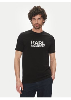 KARL LAGERFELD T-Shirt 755087 552235 Czarny Regular Fit ze sklepu MODIVO w kategorii T-shirty męskie - zdjęcie 181161753