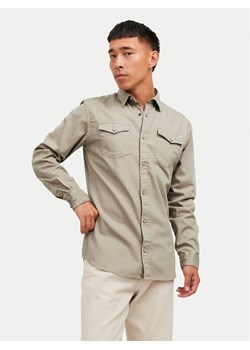 Jack&Jones Koszula Sheridan 12138115 Brązowy Slim Fit ze sklepu MODIVO w kategorii Koszule męskie - zdjęcie 181161954