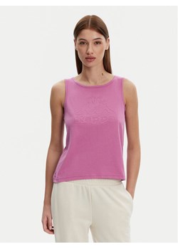 Kappa Top Logo Gria 382129W Fioletowy Regular Fit ze sklepu MODIVO w kategorii Bluzki damskie - zdjęcie 181162100