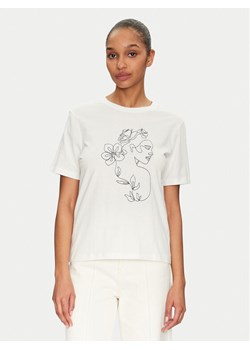 Vila T-Shirt Sybil 14108062 Biały Regular Fit ze sklepu MODIVO w kategorii Bluzki damskie - zdjęcie 181162120