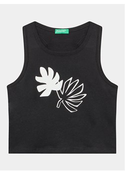 United Colors Of Benetton Top 3096CH013 Czarny Regular Fit ze sklepu MODIVO w kategorii Bluzki dziewczęce - zdjęcie 181162282