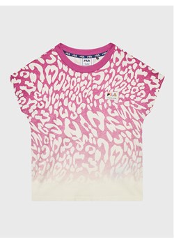Fila T-Shirt Beverstedt FAT0122 Różowy Regular Fit ze sklepu MODIVO w kategorii Bluzki dziewczęce - zdjęcie 181162521