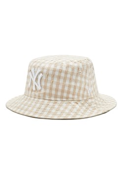 New Era Kapelusz Gingham Tapere 60298643 Beżowy ze sklepu MODIVO w kategorii Kapelusze damskie - zdjęcie 181162734