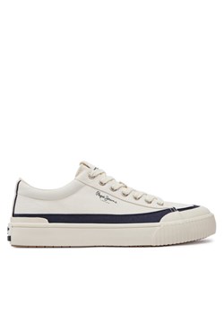 Pepe Jeans Trampki Ben Band M PMS31043 Biały ze sklepu MODIVO w kategorii Trampki męskie - zdjęcie 181162930