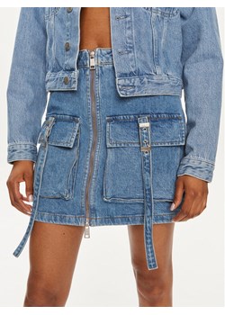 Gestuz Spódnica jeansowa Zoy 10908709 Niebieski Slim Fit ze sklepu MODIVO w kategorii Spódnice - zdjęcie 181162942