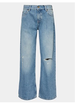 Mustang Jeansy Medley 1015030 Niebieski Wide Leg ze sklepu MODIVO w kategorii Jeansy damskie - zdjęcie 181163084