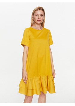 Weekend Max Mara Sukienka codzienna Vanna 2356210331 Żółty Regular Fit ze sklepu MODIVO w kategorii Sukienki - zdjęcie 181163112
