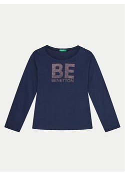 United Colors Of Benetton T-Shirt 3I1XC10JS Granatowy Regular Fit ze sklepu MODIVO w kategorii T-shirty chłopięce - zdjęcie 181163233