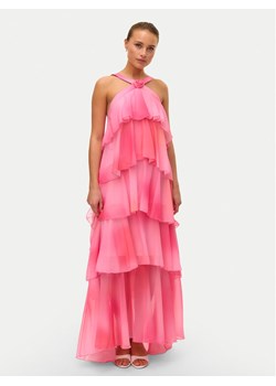 Vero Moda Sukienka wieczorowa Felicia 10295237 Różowy Slim Fit ze sklepu MODIVO w kategorii Sukienki - zdjęcie 181163234