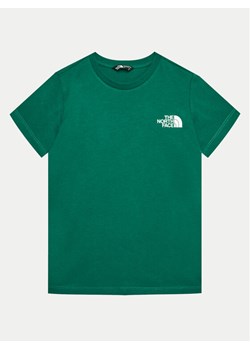 The North Face T-Shirt Redbox NF0A89VT Zielony Regular Fit ze sklepu MODIVO w kategorii T-shirty chłopięce - zdjęcie 181163613