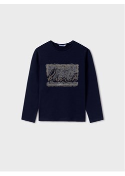 Mayoral Bluzka 830 Granatowy Regular Fit ze sklepu MODIVO w kategorii T-shirty chłopięce - zdjęcie 181163652