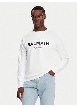 Balmain Bluza DH1JQ005BB65 Biały Regular Fit ze sklepu MODIVO w kategorii Bluzy męskie - zdjęcie 181163760